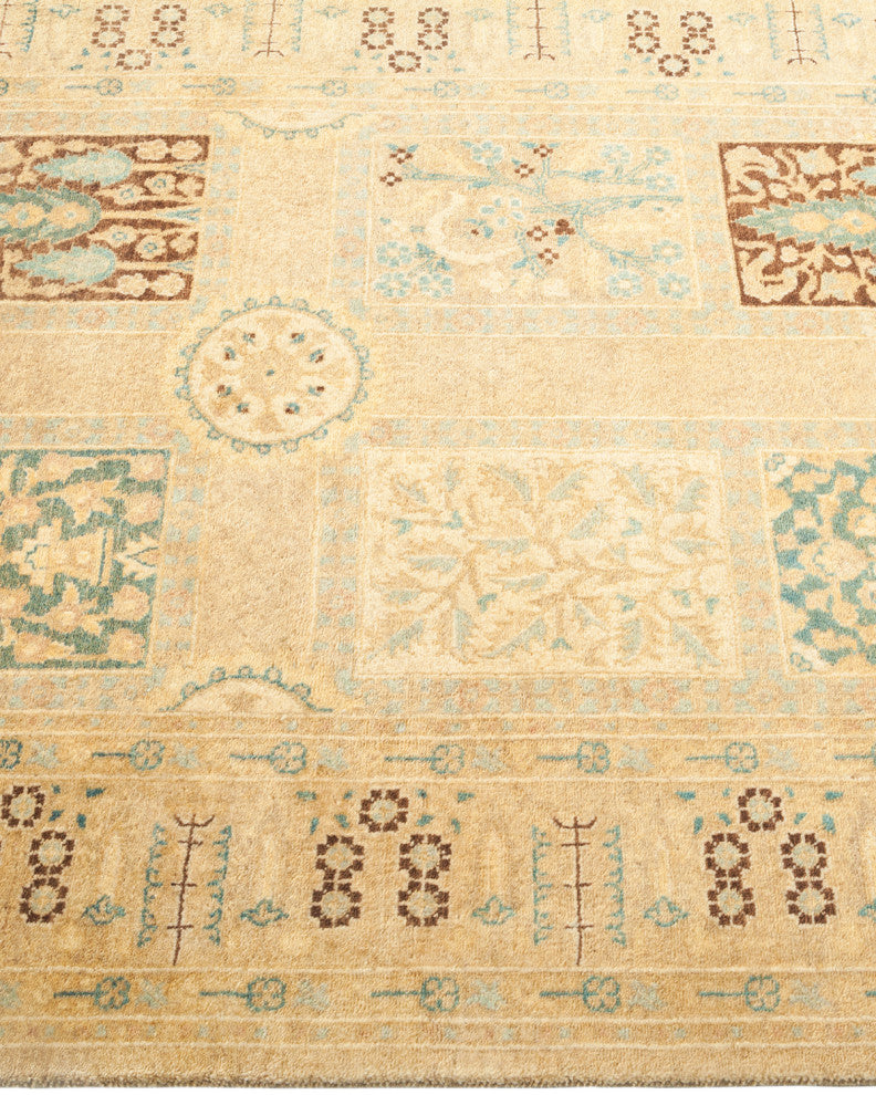 Mogul, One-of-a-Kind Hand-Knotted Runner Ivory, 3'0"x8'10"
