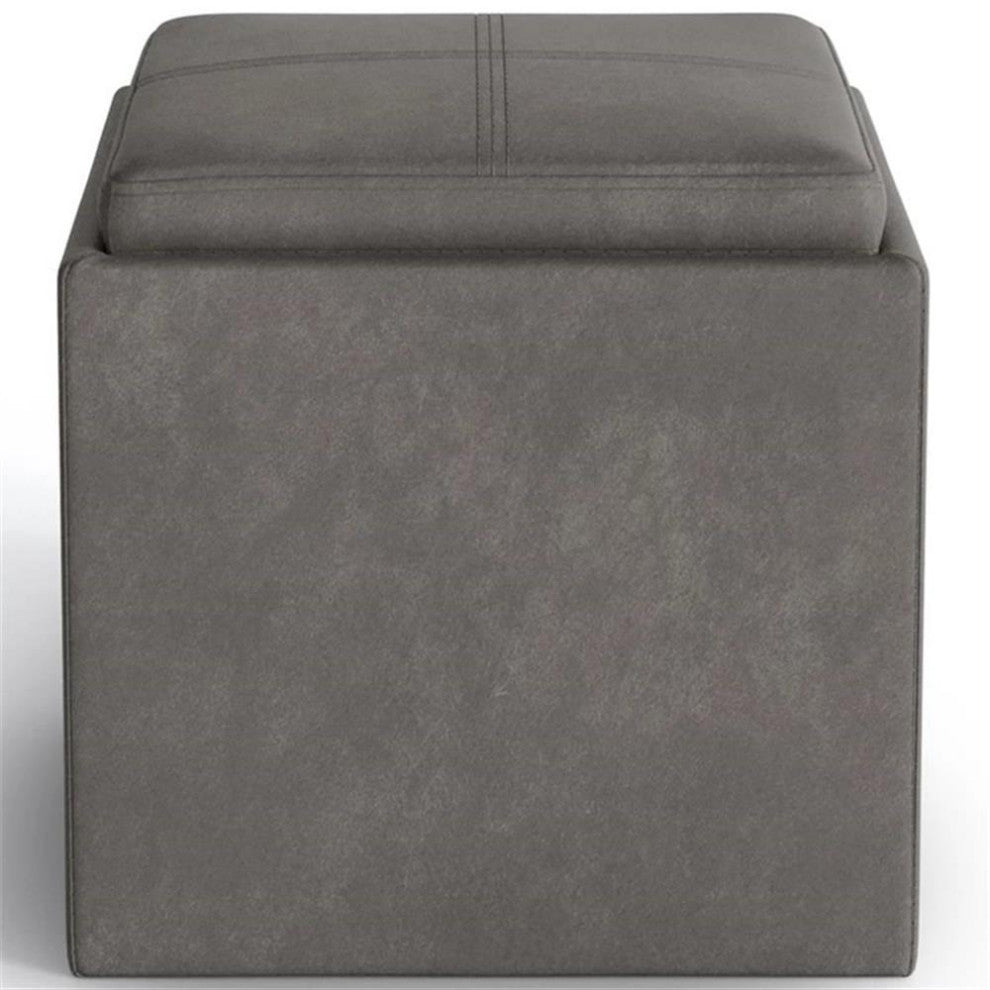 Rockwood Cube Storage Ottoman With Tray