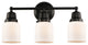 Innovations 623-3W-BK-G51 3-Light Bath Vanity Light, Matte Black