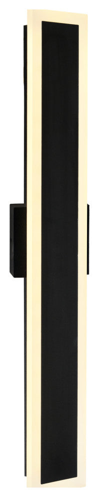 Malibu LED Integrated Black Outdoor Wall Light