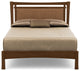 Monterey Bed, Upholstered Headboard, Saddle Cherry, Dark Brown, Cal King