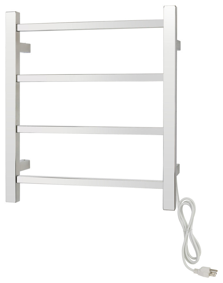 Palma Towel Warmer, Polished, Plug-in, 4 Bars