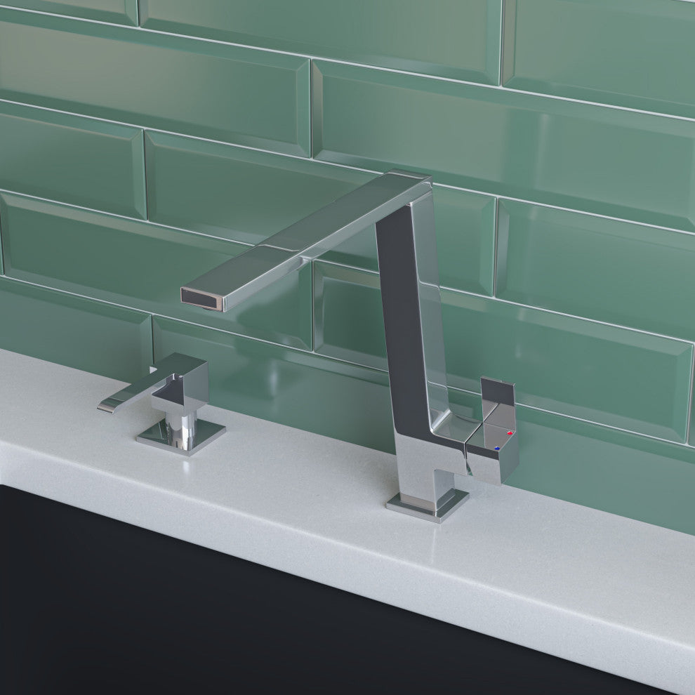 ALFI brand AB5007-PSS Ultra Square Polished Stainless Steel Soap Dispenser