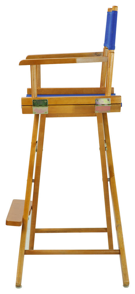 030" Director's Chair Honey Oak Frame-Royal Blue Canvas