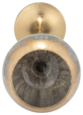 Glass, 21"H Tealight Holder, Wickhom Gray