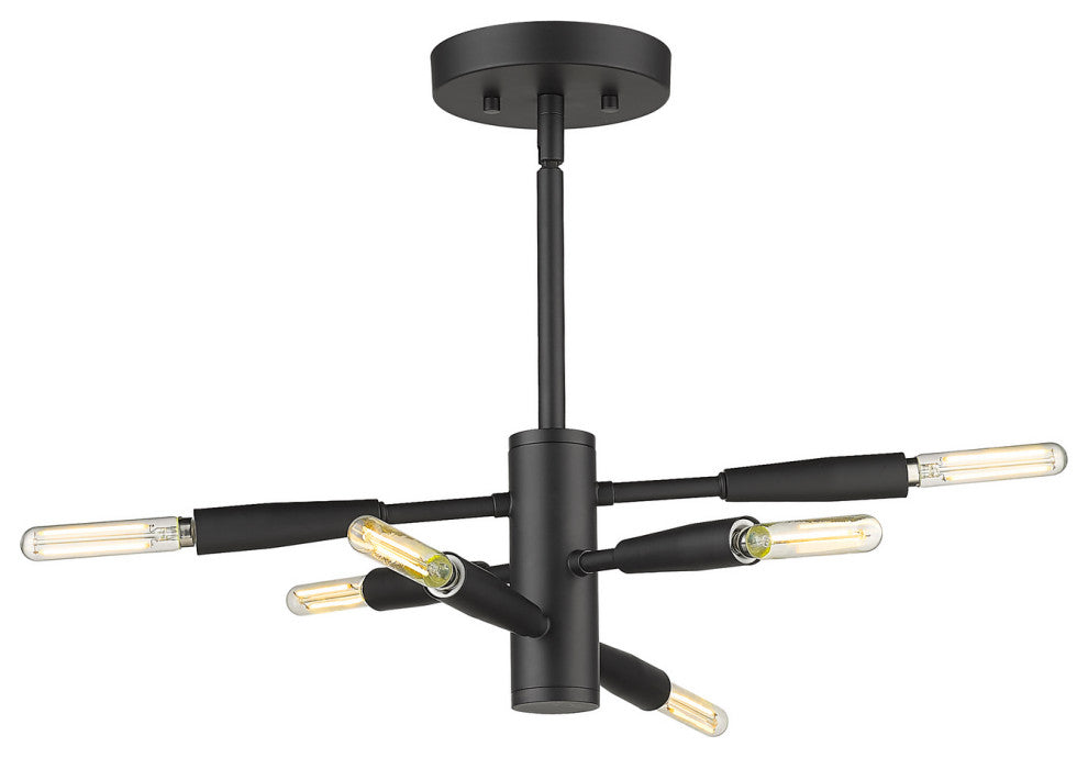 Zlite 737SF6-MB 6-Light Semi Flush Mount, Other