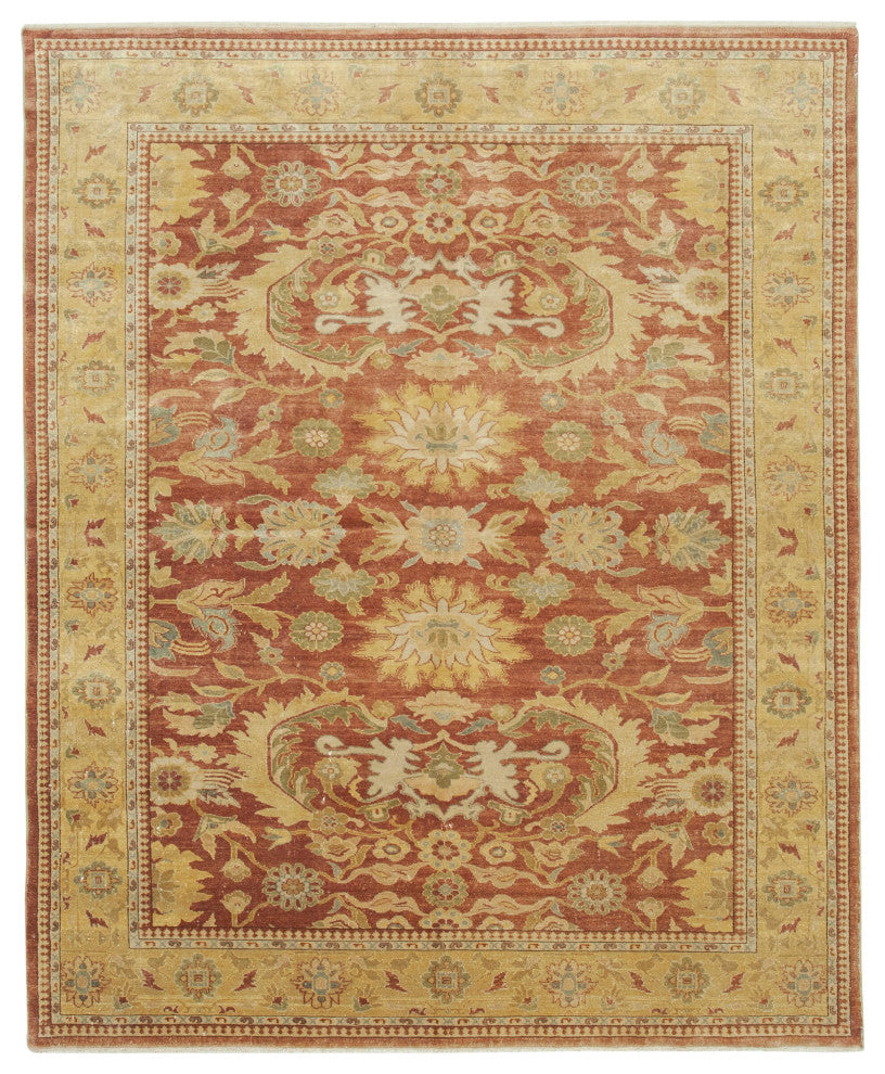 Rug N Carpet - Hand-Knotted Oriental 8' 2" x 9' 9" Pastel Oushak Area Rug