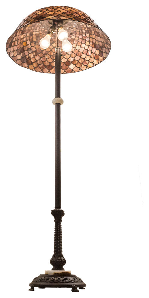 62 High Fishscale Floor Lamp