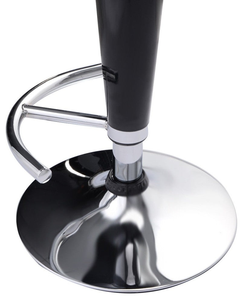 Set of 2 Modern Bombo Style Swivel Bar Stools