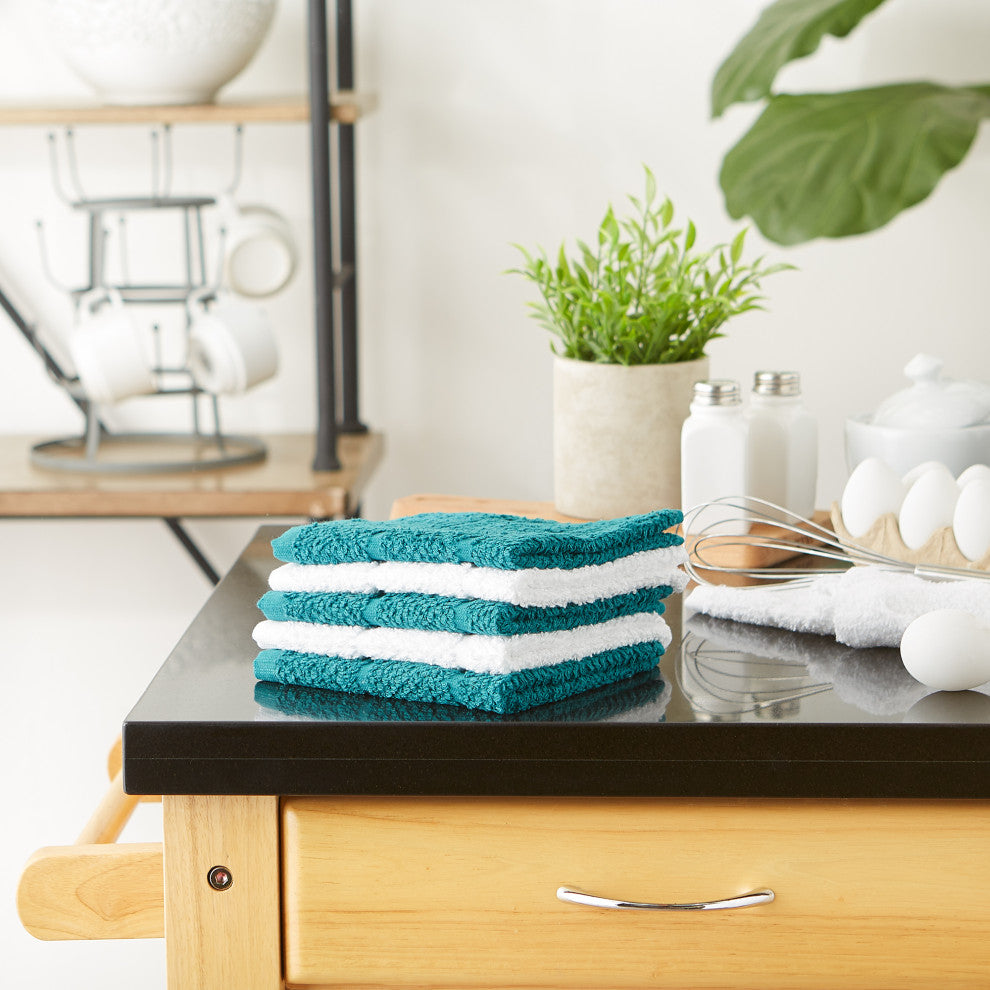 Teal Basic Chef Terry Dishcloth (Set of 6)
