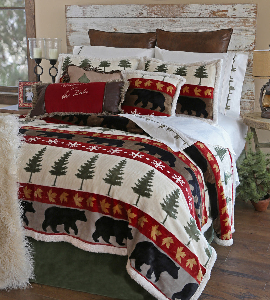 Tall Pine 5-Piece Plush Cabin Bedding Set, King