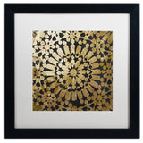 Color Bakery 'Moroccan Gold III', Black Frame, White Mat, 16x16