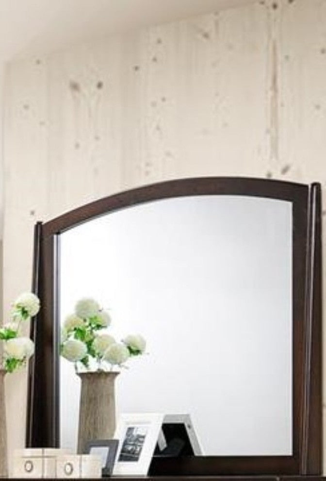 Benzara BM171364 Contemporary Appeal Mirror, Varnish Oak