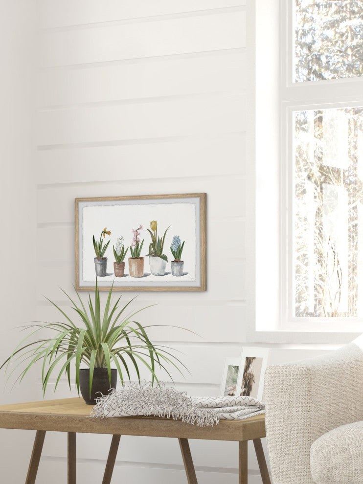 "We Are Like Flowers" Framed Painting Print, 36x24