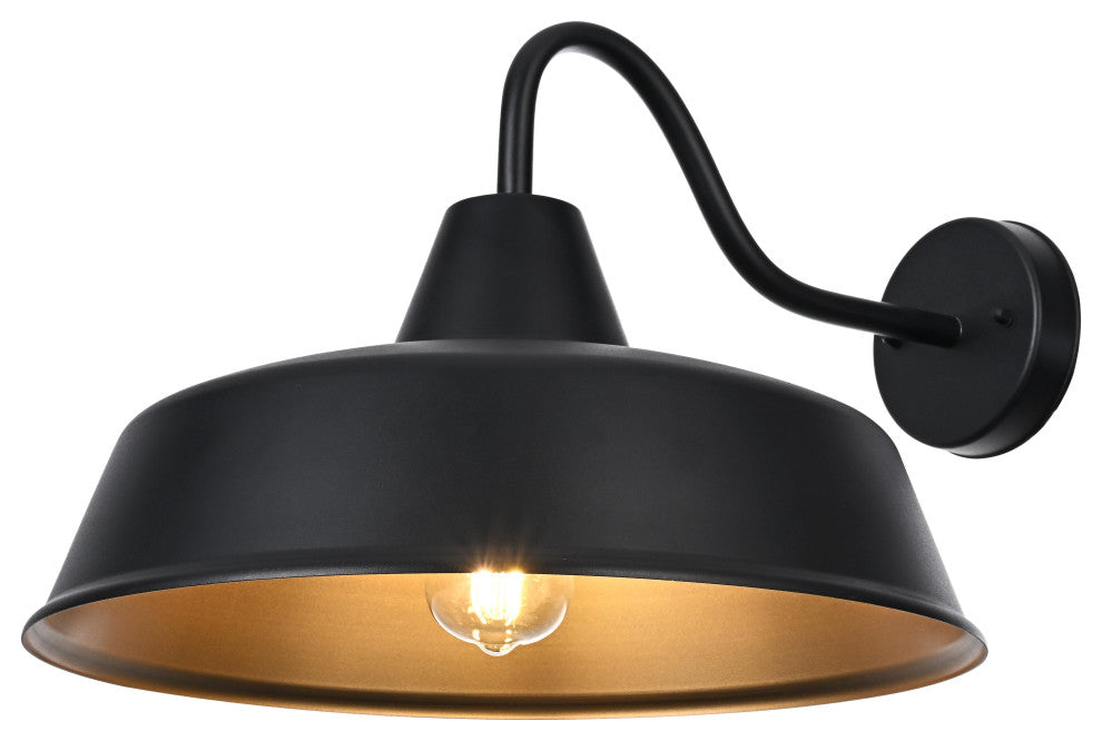 Home Living 20" Outdoor Wall sconce, Black