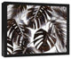 Gray Palm Leaves Framed Canvas, 20"x16"
