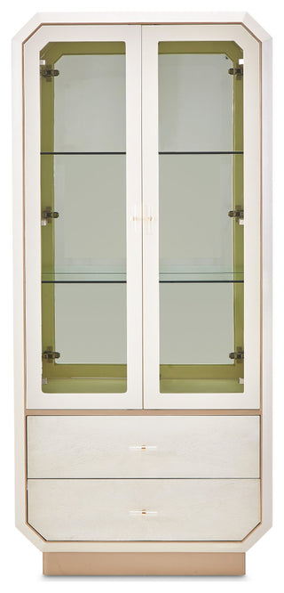 La Rachelle Display Cabinet with LED Lighting - Champagne