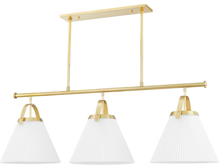 Hudson Valley Aldridge 3 Light Island Light 9658-AGB - Aged Brass