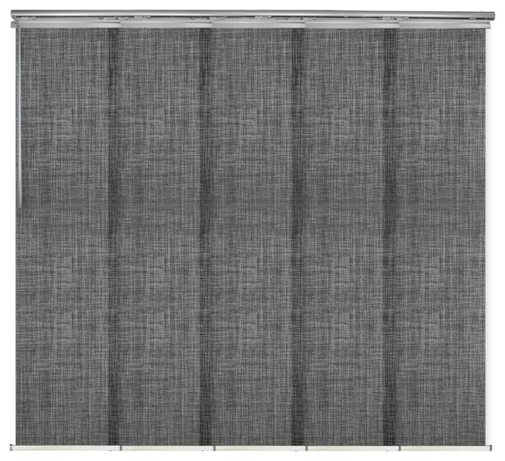 Lizbeth 5-Panel Track Extendable Vertical Blinds 58-110"W