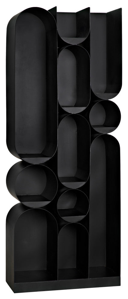 Noir Furniture Atomic Bookcase, Metal
