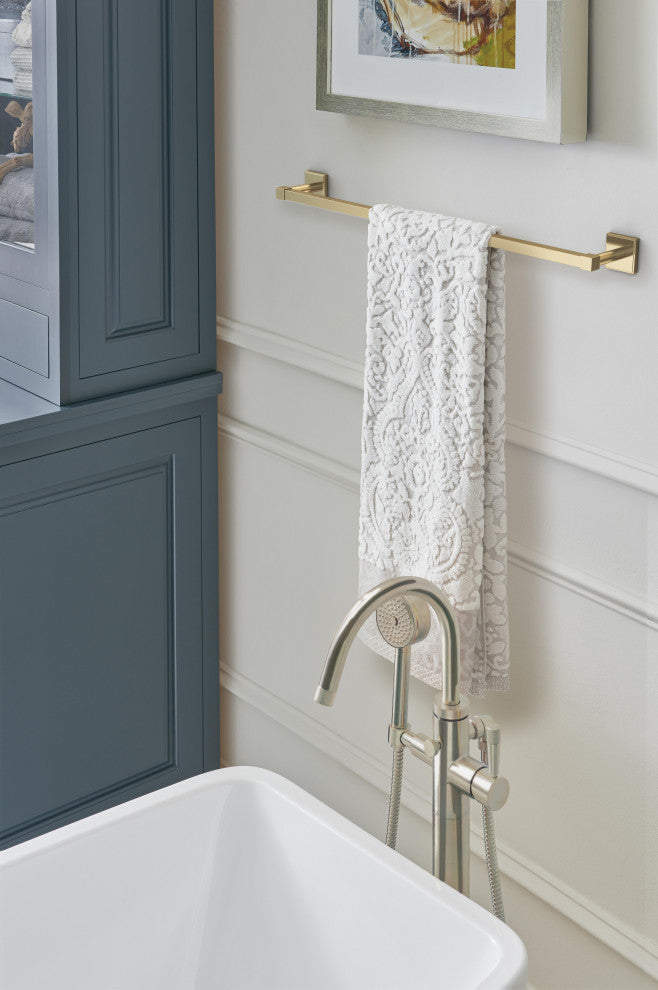 Appoint Traditional Towel Bar, Golden Champagne, 24" Center-to-Center