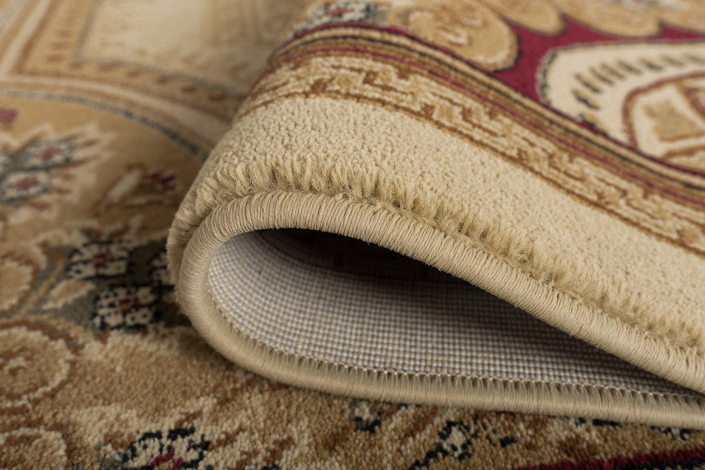 Jayden Traditional Oriental Area Rug, Ivory, 7'10''x10'3''