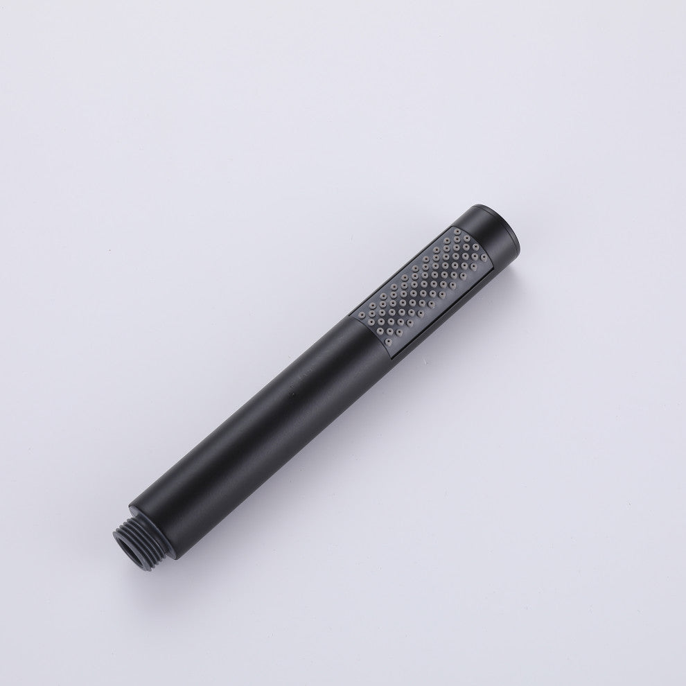 Free Standing Outdoor Shower with Handheld Shower, Matte Black