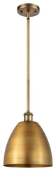 Ballston Dome Pendant, Brushed Brass, LED