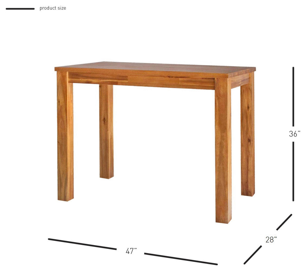 Tiburon Dining Table, Amber, 36" Height
