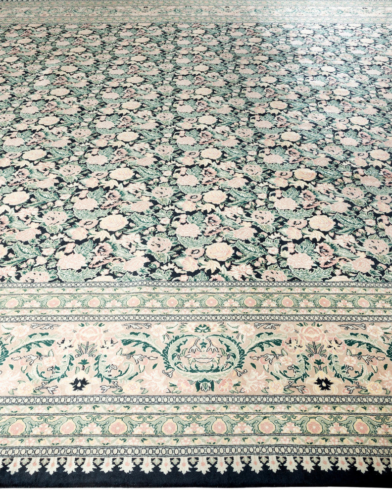 Mogul, One-of-a-Kind Hand-Knotted Area Rug Black, 12' 2" x 17' 5"
