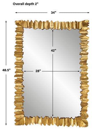 Uttermost 09825 Lev Antique Gold Mirror