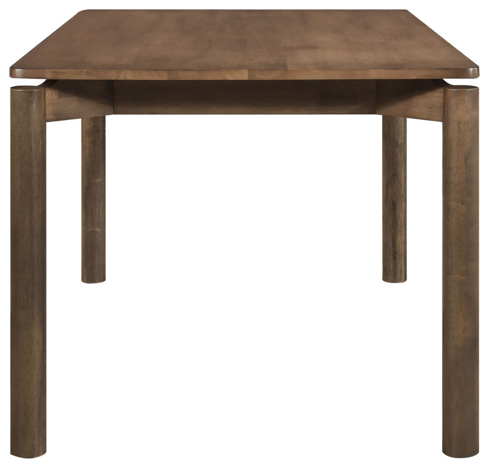 Parkridge 5-piece 59" Wood Dining Set Natural Walnut