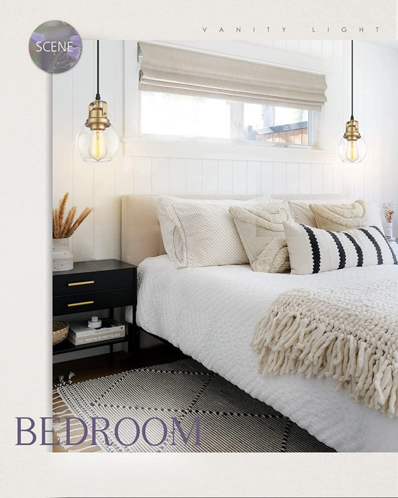 Vintage Gold Pendant Light Loft Light Fixtures for Kitchen