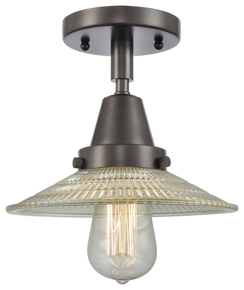 INNOVATIONS LIGHTING 447-1C-OB-G2-LED Halophane Flush Mount