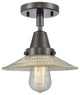 INNOVATIONS LIGHTING 447-1C-OB-G2-LED Halophane Flush Mount