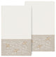 Linum Home Turkish Cotton Braelyn 2-Piece Embellished Bath Towel Set, Cream