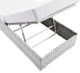Lounge Chair Chaise, Rattan, Wicker, Gray White, Modern, Outdoor Patio Cafe