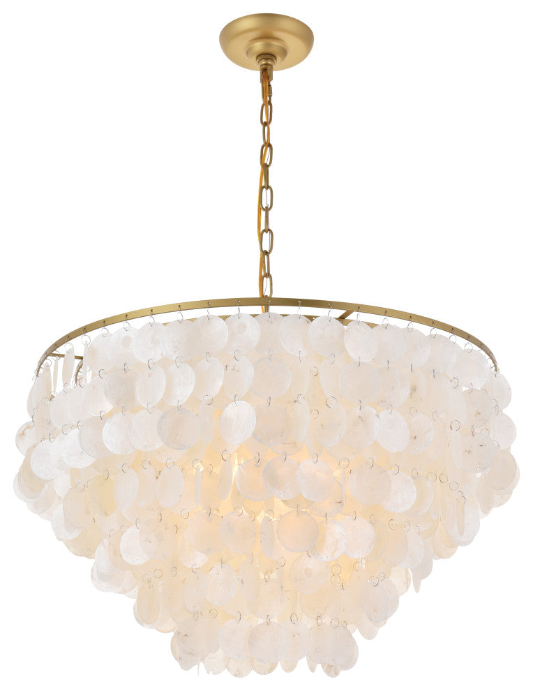Brass Finish 6-Light Pendant