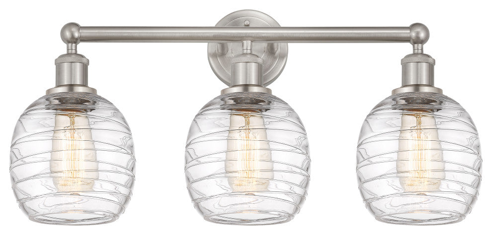 Innovations 616-3W-SN-G1013 3 Light Bath Vanity Light, Brushed Satin Nickel