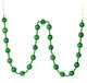 6'' Green Stripe Ball Ornament Garland