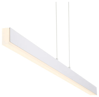 Access Lighting Illume 1-Light LED Pendant, White/Clear, 63155LEDD-MWH-ACR