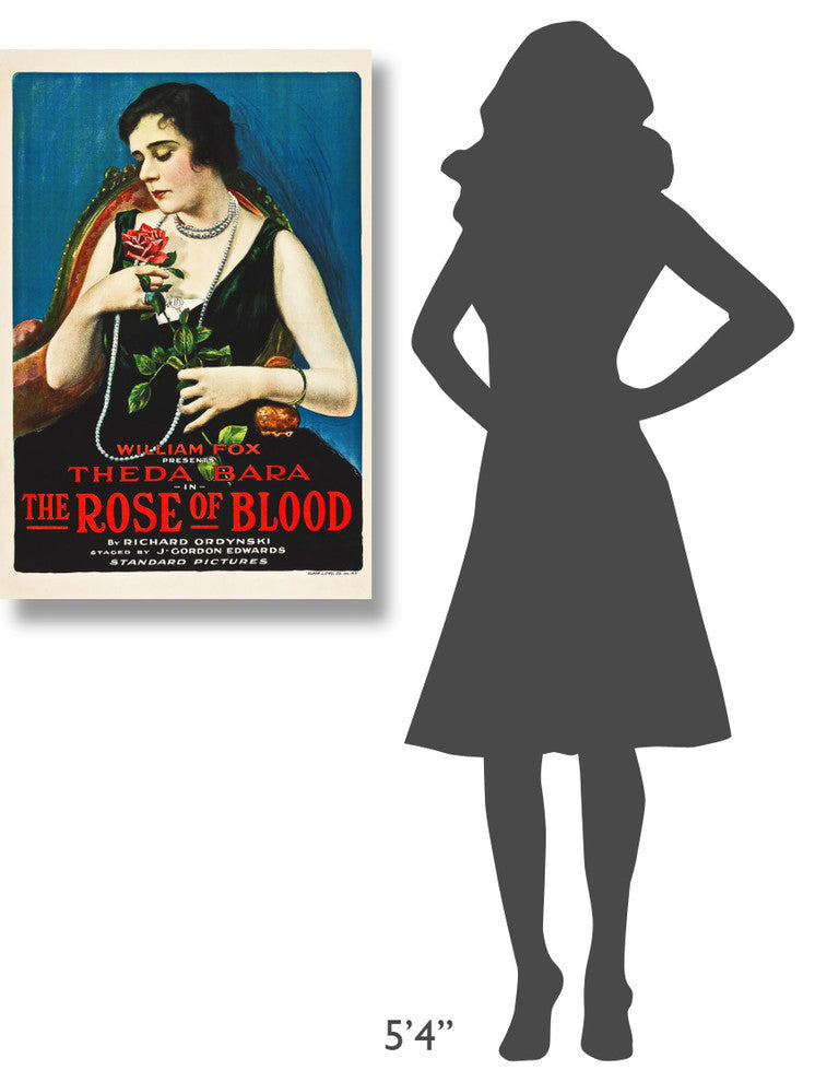 "Poster, Rose of Blood, The 01" Canvas by Hollywood Photo Archive, 24x36"