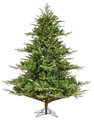 Vickerman Sherman Fir Artificial Christmas Tree, Warm White, 6.5' X 63"