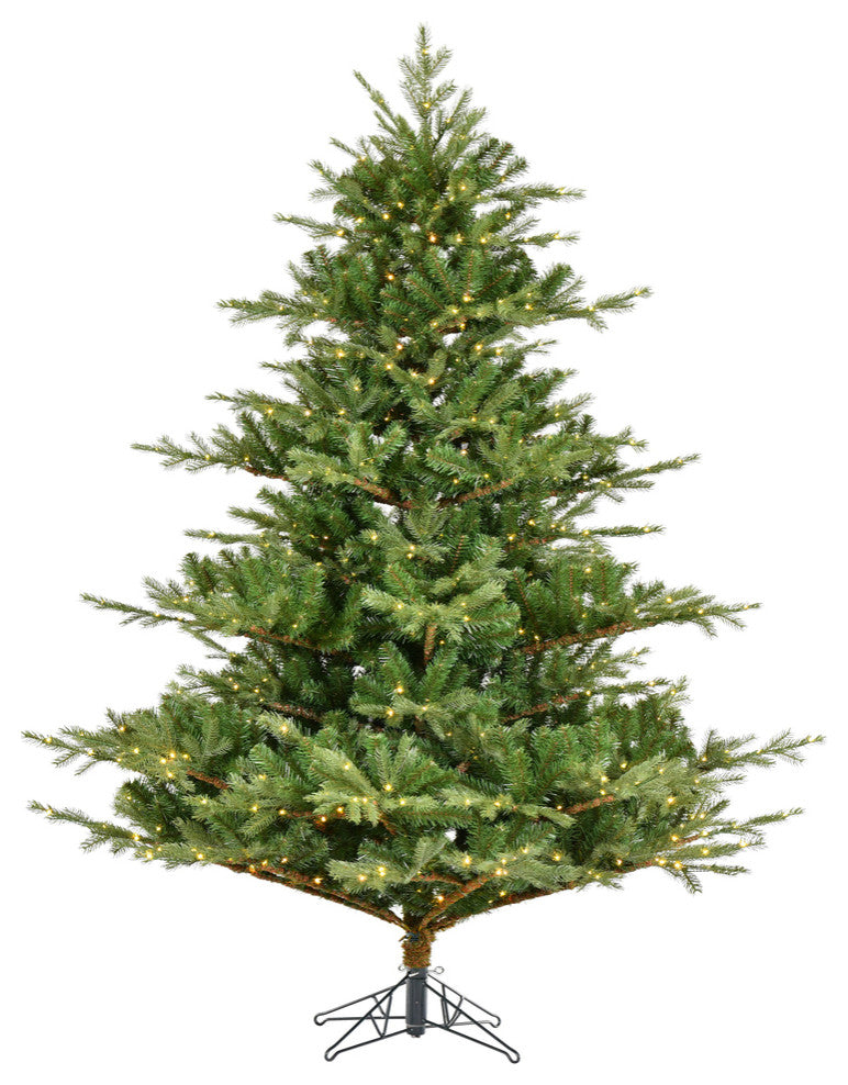 Vickerman Sherman Fir Artificial Christmas Tree, Warm White, 6.5' X 63"