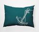 14x20" Anchored Nautical Decorative Indoor Pillow, Ocean Teal