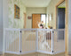 Solid Wood Pet Gates by Amish Craftsman, 32" High, 4 Panel, Pumice Gray
