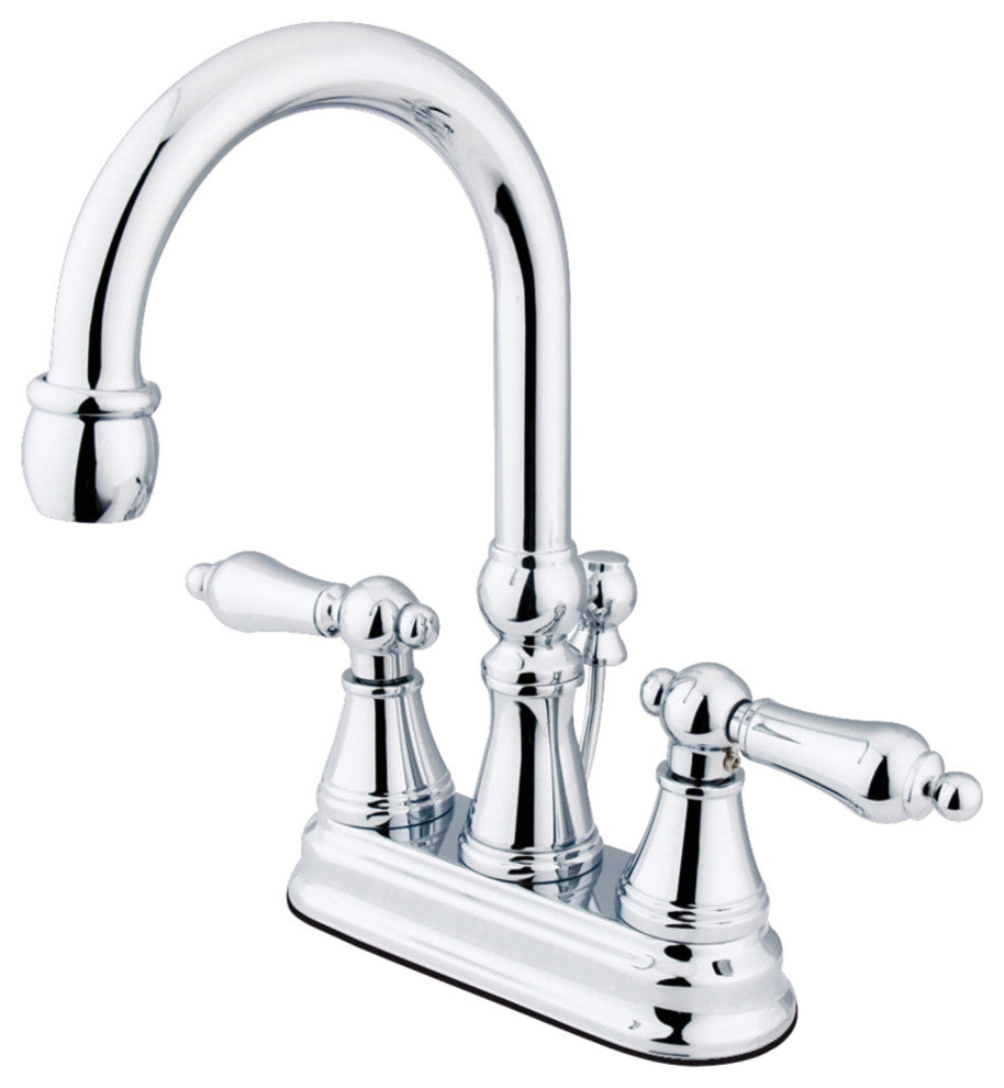 Kingston Brass 4" Centerset Bathroom Faucet, Polished Chrome
