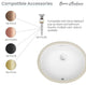 Monaco 16.5" Oval Under-Mount Bathroom Sink