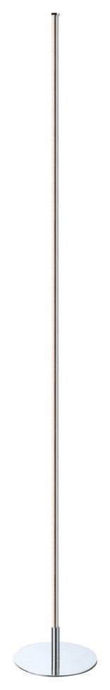 Iris 59.5" LED Integrated Floor Lamp, Chrome
