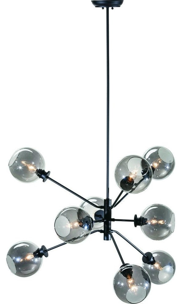 Nuevo Living Atom Lighting Pendant | Grey Glass